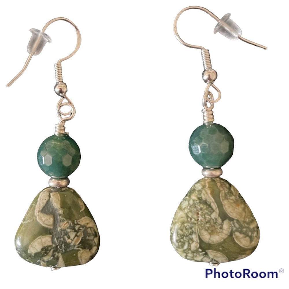 Rainforest Jasper Earrings